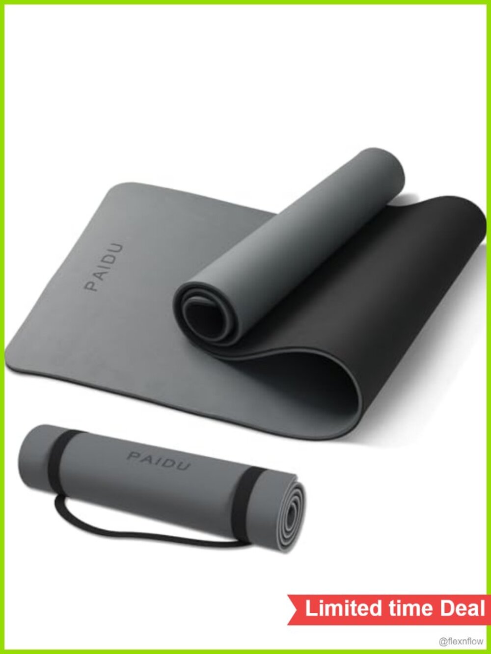 10mm Extra Thick POE Yoga Mat with Carry Strap